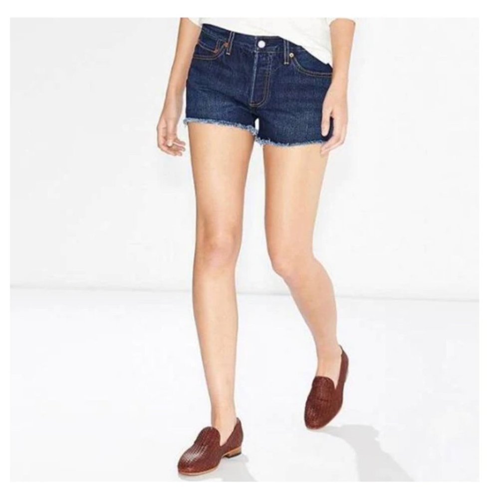 levi's 721 High-Rise Open Hem Shorts Size 28